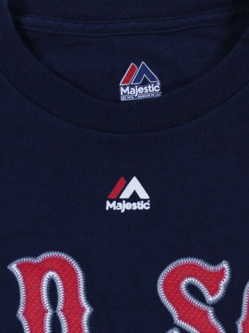 Boston Red Sox T-Shirt - Majestic Brand - MLB - Size L - Navy Blue - Picture 3 of 7